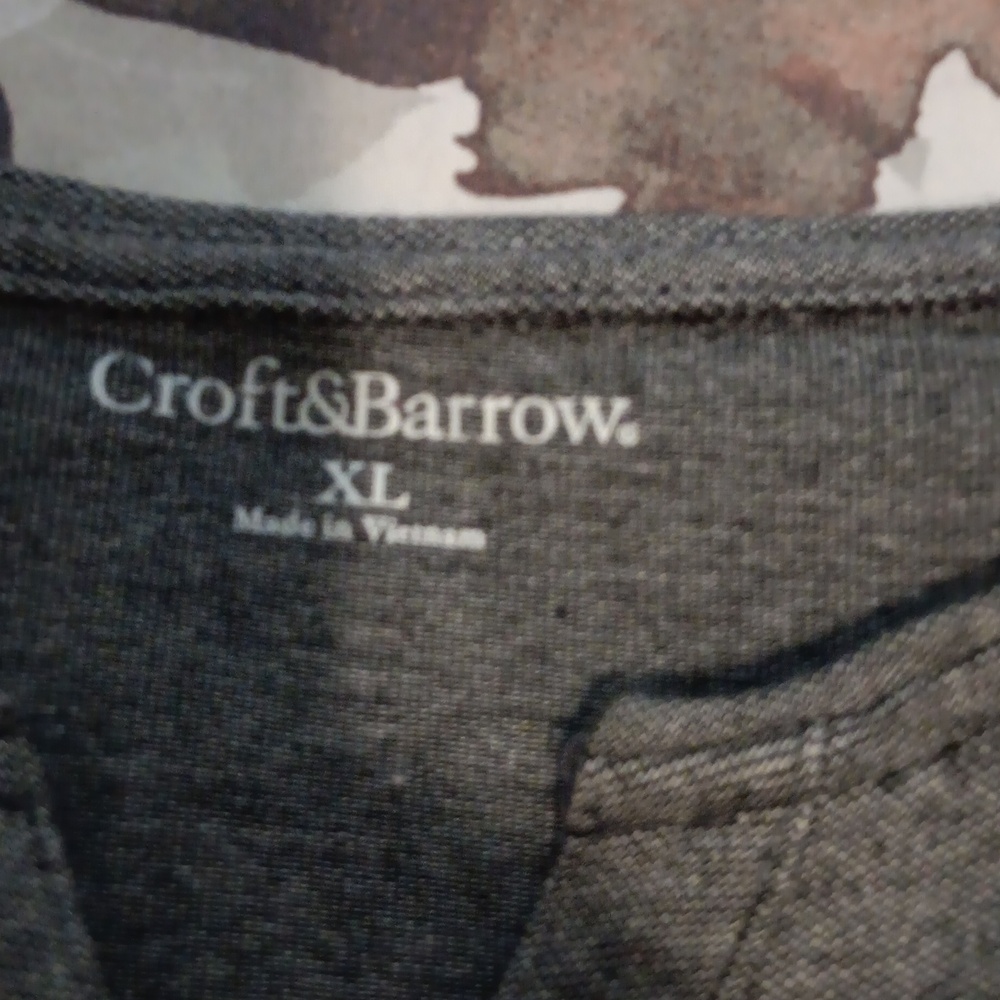 NAVY Long Sleeve Henley Shirt - Picture 2 of 6